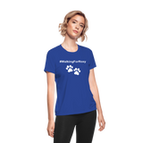 Walking For Roxy Women's Moisture Wicking Performance T-Shirt - royal blue