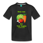 Youth Eat Your Veggies Premium T-Shirt Sizes XS, S, M, L, XL - black