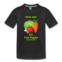 Youth Eat Your Veggies Premium T-Shirt Sizes XS, S, M, L, XL - black