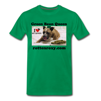 Green Bean Queen Men's Premium T-Shirt - kelly green
