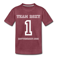 Team Roxy Kids' Premium T-Shirt - heather burgundy