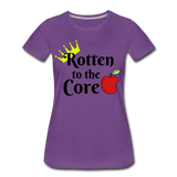 Rotten to the Core Women’s Premium T-Shirt - purple