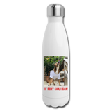If Roxy can, I can Insulated Stainless Steel Water Bottle - white