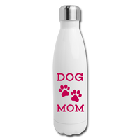 DOG MOM Insulated Stainless Steel Water Bottle - white