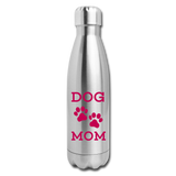 DOG MOM Insulated Stainless Steel Water Bottle - silver