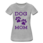 Dog Mom Women’s Premium T-Shirt - heather gray
