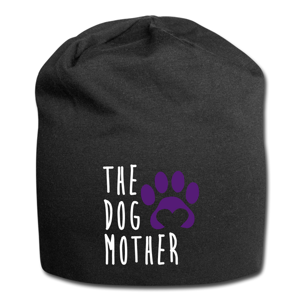 The Dog Mother Soft Knit Jersey Beanie - black