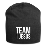 Team Jesus Soft Knit Jersey Beanie - charcoal grey