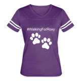 Walking for Roxy Women’s Vintage Sport T-Shirt - vintage purple/white