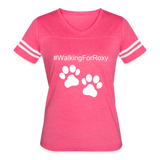 Walking for Roxy Women’s Vintage Sport T-Shirt - vintage pink/white