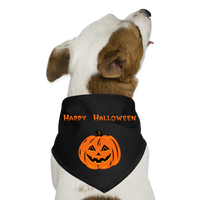 Happy Halloween Pet Dog Bandana - black