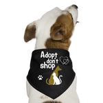 Adopt Don't Shop Pet Dog Bandana - black