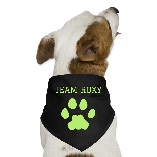 Team Roxy Pet Dog Bandana - black