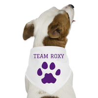 Team Roxy Pet Dog Bandana - white