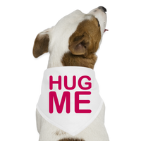 Hug Me Pet Dog Bandana - white