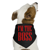 I'm the Boss Pet Dog Bandana - black