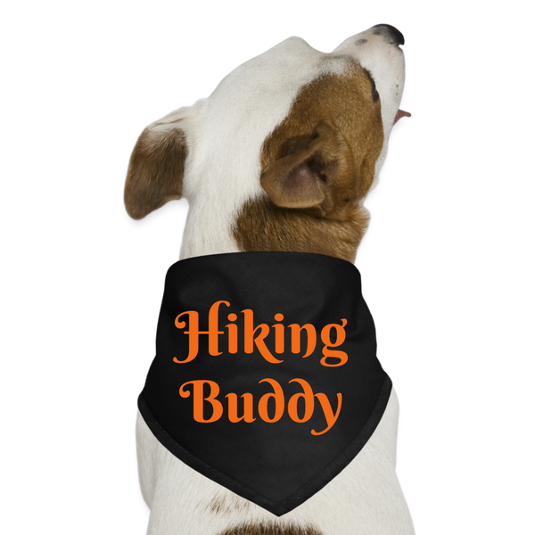 Hiking Buddy Pet Dog Bandana - black